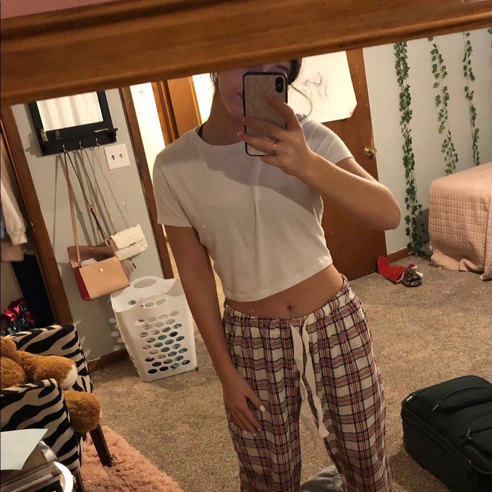 simple white crop top
